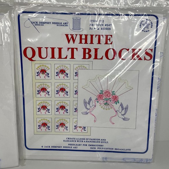 VTG White Quilt Blocks - Picture 2 of 5